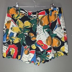 J. Crew High Waist Women's Shorts - Multicolor Pattern